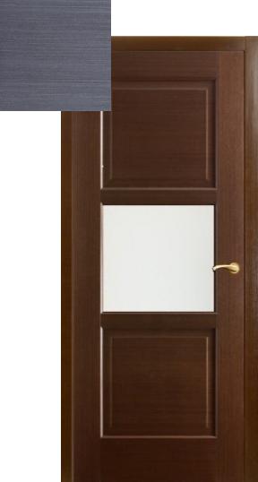Межкомнатная дверь Квадро (объемная филенка) со стеклом