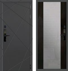 Отделка внешняя: МДФ панель с фрезеровкой 16мм, Цвет: Венге  / внутренняя: МДФ панель с зеркалом 16мм, Цвет: Венге  /  Замки Основной: MirLock FT714 биометрический (4 класс)  / дополнительный: Гардиан 30.01 (2 класс)  Входная дверь Баяр 1 СБ-16 с зеркалом "Венге" (стальная дверь, металлическая дверь)