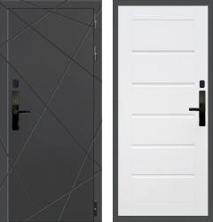 Отделка внешняя: МДФ панель с фрезеровкой 16мм, Цвет: Венге  / внутренняя: МДФ панель с фрезеровкой 16мм, Цвет: Белый ясень  /  Замки Основной: MirLock FT714 биометрический (4 класс)  / дополнительный: Гардиан 30.01 (2 класс)  Стальная дверь Баяр 1 Сити "Белый ясень" (входная металлическая дверь)