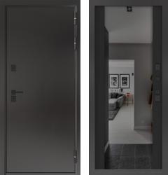 Отделка внешняя: Металл, цинкосодержащий грунт, полимерное покрытие, Цвет: Букле темный  / внутренняя: МДФ панель с тонированным зеркалом 16мм, Цвет: Черный кварц  /  Замки Основной: Border Termo G 9-6 Э (4 класс)  / дополнительный: Border Termo G 8-6 Э (4 класс)  Входная дверь Бункер BN-10 ТЕПЛО ПЛЮС ФЛЗ-1 с тонировкой (стальная дверь, металлическая дверь)