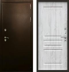 Отделка внешняя: Металл, цинкосодержащий грунт, полимерное покрытие, Цвет: Антик медный  / внутренняя: МДФ панель с фрезеровкой 16мм, Цвет: Сосна белая  /  Замки Основной: Гардиан 30.11 (2 класс)  / дополнительный: Гардиан 30.01 (2 класс)  Стальная дверь Лекс Термо Стандарт "Сосна белая" (входная металлическая дверь)