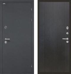 Отделка внешняя: Металл с порошковым напылением, Цвет: Черный шелк  / внутренняя: МДФ панель с фрезеровкой 10мм, Цвет: Лофт черный  /  Замки Основной: Securemme 2603 (4 класс)  / дополнительный: Securemme 2413 (4 класс)  Входная дверь Интекрон Греция ФЛ-295 "Лофт черный" (стальная дверь, металлическая дверь)