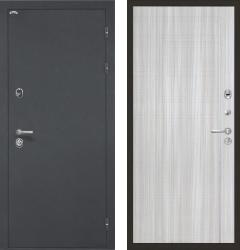 Отделка внешняя: Металл с порошковым напылением, Цвет: Черный шелк  / внутренняя: МДФ панель с молдингами 10мм, Цвет: Сандал белый  /  Замки Основной: Securemme 2603 (4 класс)  / дополнительный: Securemme 2413 (4 класс)  дверь Интекрон Греция В-07 "Сандал белый" (металлическая дверь Интекрон Греция В-07 "Сандал белый", железная дверь)