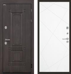 Отделка внешняя: МДФ панель с фрезеровкой 16мм, Цвет: Венге тисненый  / внутренняя: МДФ панель с фрезеровкой 10мм, Цвет: Милк  /  Замки Основной: Securemme 2603 (4 класс)  / дополнительный: Securemme 2413 (4 класс)  Стальная дверь Интекрон Италия Лучи "Милк" (входная металлическая дверь)