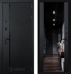 Отделка внешняя: МДФ панель с фрезеровкой 10мм, Цвет: Черный кварц  / внутренняя: МДФ панель с зеркалом 16мм, Цвет: Черный кварц  /  Замки Основной: Kale 252 (4 класс)  / дополнительный: Kale 257 (3 класс)  дверь Labirint Piano с тонированным зеркалом Максимум (металлическая дверь Labirint Piano с тонированным зеркалом Максимум, железная дверь)