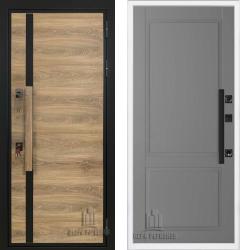 Отделка внешняя: Влагостойкая CPL панель, Цвет: Дуб  / внутренняя: панель МДФ с отделкой Эко Шпоном 16мм, Цвет: Антрацит  /  Замки Основной: МЕТТЭМ ЗВ 311 (4 класс)  / дополнительный: Mottura 52J525 с перекодировкой (4 класс)  Входная дверь Regidoors ROYAL NORD MOTTURA Nova "Антрацит" (стальная дверь, металлическая дверь)