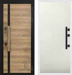 Отделка внешняя: Влагостойкая CPL панель, Цвет: Дуб  / внутренняя: МДФ панель с фрезеровкой 6мм, Цвет: Магнолия  /  Замки Основной: МЕТТЭМ ЗВ 311 (4 класс)  / дополнительный: Mottura 52J525 с перекодировкой (4 класс)  Входная дверь Regidoors ROYAL NORD MOTTURA Гладкая "Магнолия" (стальная дверь, металлическая дверь)