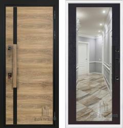 Отделка внешняя: Влагостойкая CPL панель, Цвет: Дуб  / внутренняя: МДФ панель с зеркалом 16мм, Цвет: Венге  /  Замки Основной: МЕТТЭМ ЗВ 311 (4 класс)  / дополнительный: Mottura 52J525 с перекодировкой (4 класс)  Входная дверь Regidoors ROYAL NORD MOTTURA Maxi "Венге" (стальная дверь, металлическая дверь)