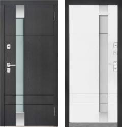 Отделка внешняя: Влагостойкая ARTWOOD PANEL 16мм, Цвет: Дуб графит  / внутренняя: Эмалированная МДФ панель 16мм, Цвет: Эмаль белая  /  Замки Основной: Securemme 2061 (4 класс)  / дополнительный: Securemme 2019 (3 класс)  Входная дверь Regidoors Скандинавия ТЕРМО (стальная дверь, металлическая дверь)