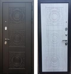 Отделка внешняя: МДФ панель с фрезеровкой 16мм, Цвет: Венге  / внутренняя: МДФ панель с фрезеровкой 16мм, Цвет: Сосна белая  /  Замки Основной: Kale 252 (4 класс)  / дополнительный: Border ЗВ 8-6 К5 (4 класс)  Входная дверь Rex 10 "Сосна белая" (стальная дверь, металлическая дверь)