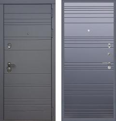 Отделка внешняя: МДФ панель с фрезеровкой 16мм, Цвет: Силк титан  / внутренняя: МДФ панель с фрезеровкой 16мм, Цвет: Силк титан  /  Замки Основной: Kale 252 (4 класс)  / дополнительный: Border ЗВ 8-6 К5 (4 класс)  Стальная дверь Rex 14 Титан Line "Силк титан" (входная металлическая дверь)