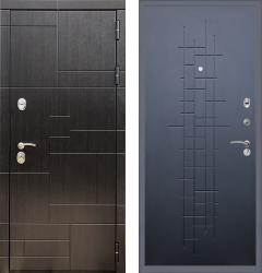 Отделка внешняя: МДФ панель с фрезеровкой 16мм, Цвет: Венге  / внутренняя: МДФ панель с фрезеровкой 16мм, Цвет: Ясень черный  /  Замки Основной: Kale 252 (4 класс)  / дополнительный: Border ЗВ 8-6 К5 (4 класс)  дверь Rex 20 "Ясень черный" (металлическая дверь Rex 20 "Ясень черный", железная дверь)