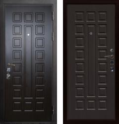 Отделка внешняя: МДФ панель с фрезеровкой 12мм, Цвет: Венге  / внутренняя: МДФ панель с фрезеровкой 16мм, Цвет: Венге  /  Замки Основной: Kale 252 (4 класс)  / дополнительный: Border ЗВ 8-6 К5 (4 класс)  Стальная дверь Rex Гладиатор "Венге" (входная металлическая дверь)