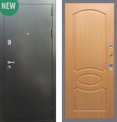 Отделка внешняя: Металл с порошковым напылением, Цвет: Антик серебро  / внутренняя: МДФ панель с фрезеровкой 10мм, Цвет: Дуб  /  Замки Основной: Kale 252 (4 класс)  / дополнительный: Border ЗВ 8-6 К5 (4 класс)  Входная дверь Rex Практик 3К Серебро ФЛ-128 "Дуб" (стальная дверь, металлическая дверь)