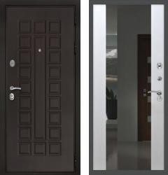 Отделка внешняя: МДФ панель с фрезеровкой 16мм, Цвет: Венге  / внутренняя: МДФ панель с зеркалом 16мм, Цвет: Белый ясень  /  Замки Основной: Kale 252 (4 класс)  / дополнительный: Border ЗВ 8-6 К5 (4 класс)  дверь Rex Престиж 3К СБ-16 с зеркалом "Белый ясень" (металлическая дверь Rex Престиж 3К СБ-16 с зеркалом "Белый ясень", железная дверь)