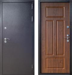 Отделка внешняя: Металл, цинкосодержащий грунт, полимерное покрытие, Цвет: Антик медный  / внутренняя: МДФ панель с фрезеровкой 12мм, Цвет: Грецкий орех  /  Замки Основной: Гардиан 30.15 (2 класс)  / дополнительный: Гардиан 30.01 (2 класс)  дверь Страж Сибирь 3К (Морозостойкая с термо-разрывом) "Грецкий орех" (металлическая дверь Страж Сибирь 3К (Морозостойкая с термо-разрывом) "Грецкий орех", железная дверь)